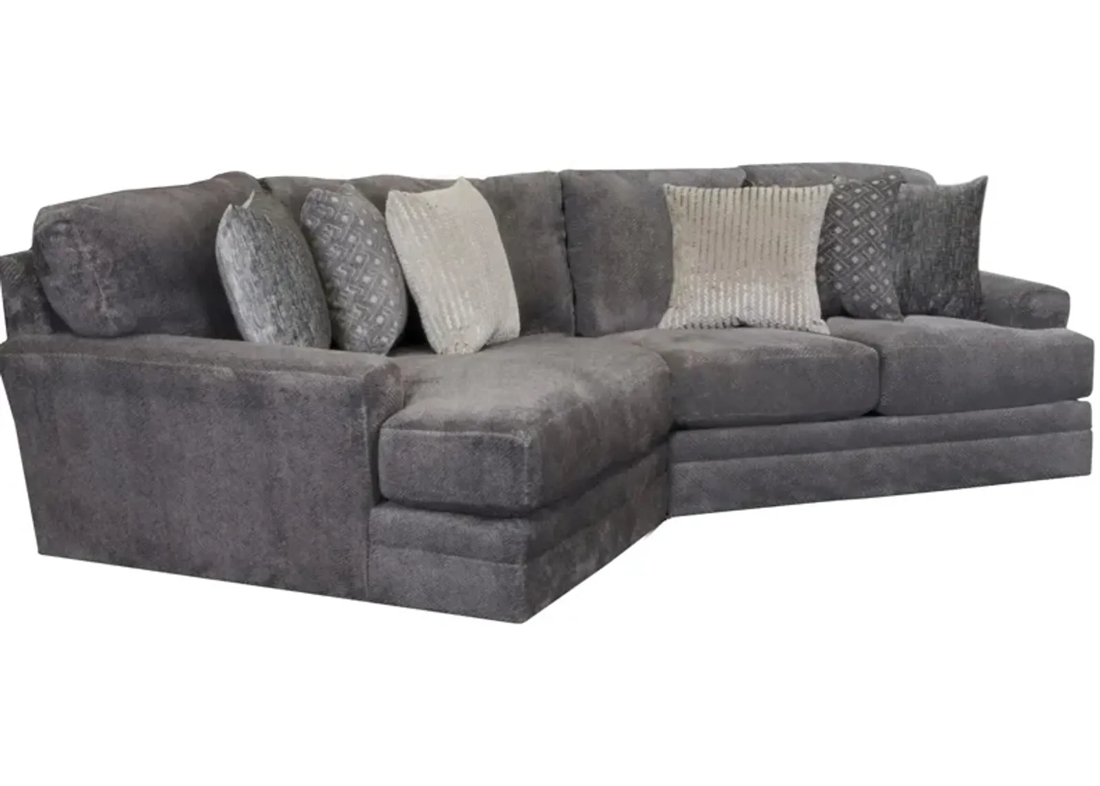 Snuggler 2-Pc. Sectional in Smoke