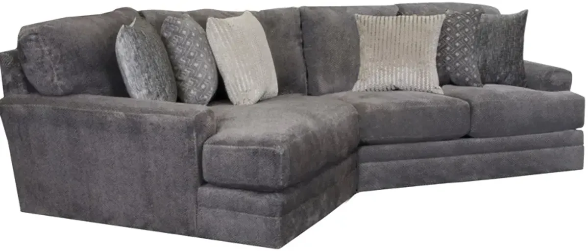 Snuggler 2-Pc. Sectional in Smoke