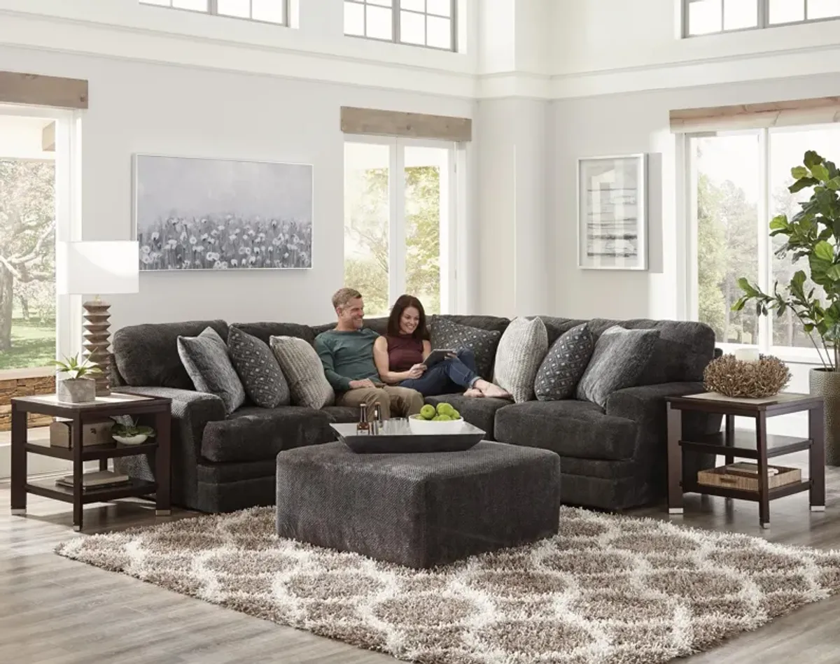 Snuggler 3-Pc. Sectional in Smoke