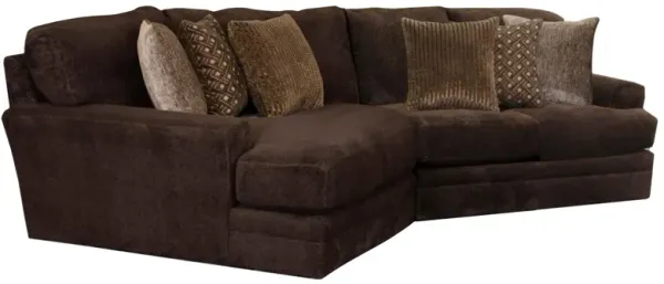 Snuggler 2-Pc. Sectional Left-Facing In Brown