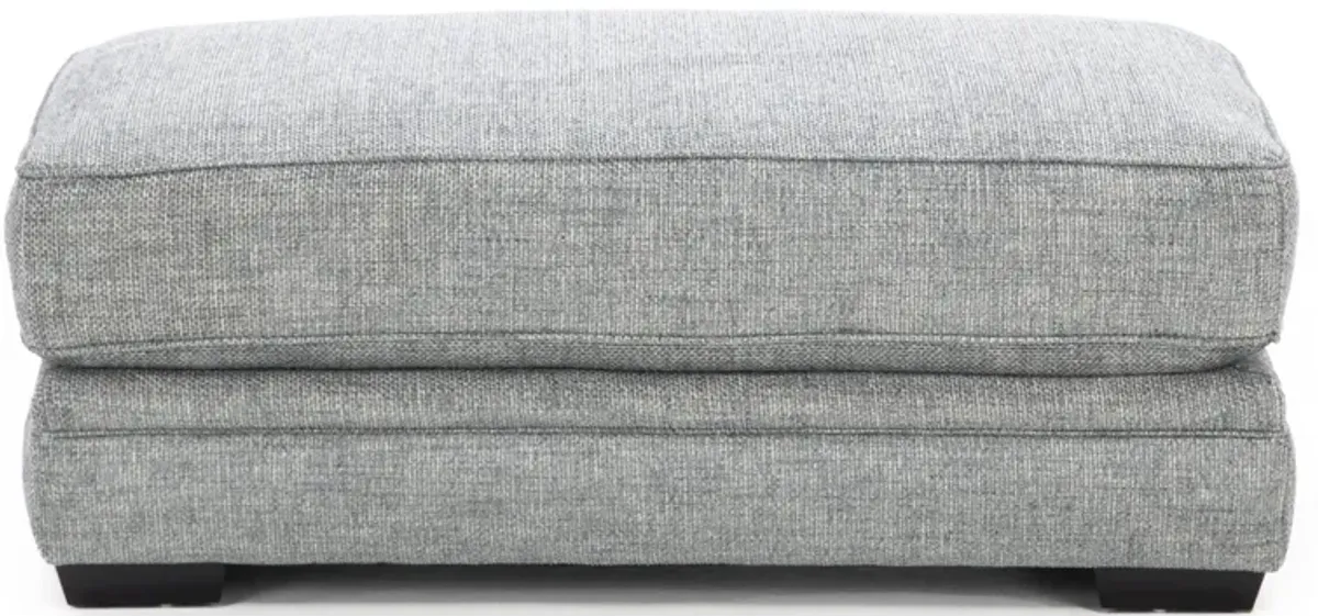 Nash Wide Ottoman in Denim