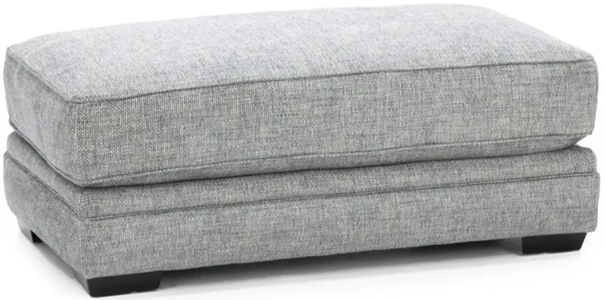 Nash Wide Ottoman in Denim