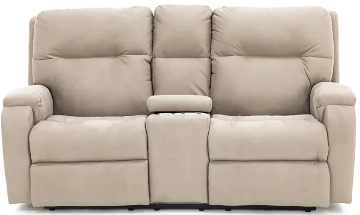 Shaun Fully Loaded Reclining Console Loveseat