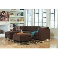 Adler 2-pc. Sectional with Left Chaise in Walnut