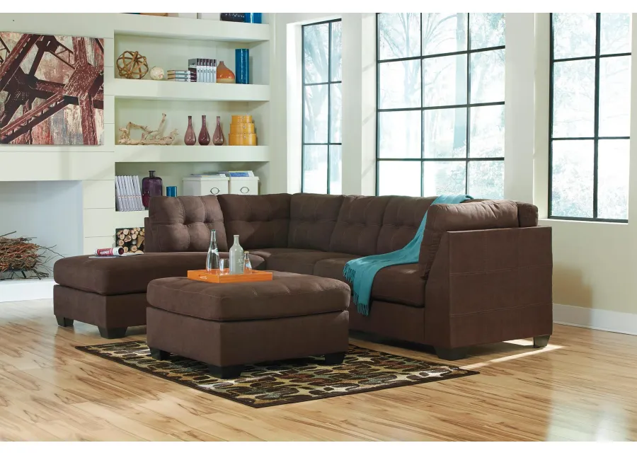 Adler 2-pc. Sectional with Left Chaise in Walnut