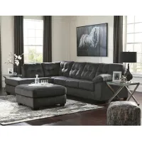 Dustin 2-Pc. Chaise Sectional in Grey