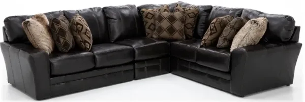 Camden 4-Pc. Leather Sectional in Chocolate