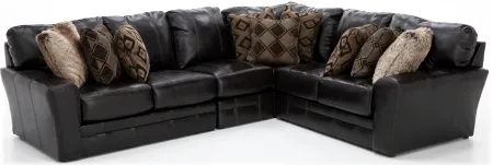 Camden 4-Pc. Leather Sectional in Chocolate
