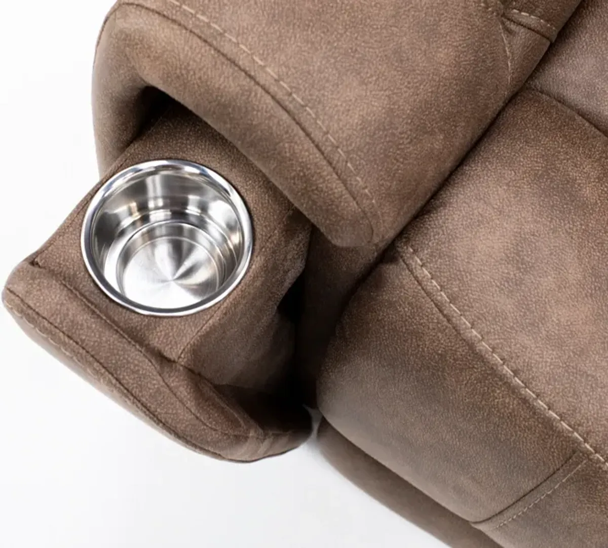 Canyon 6 Pc. Fully Loaded Reclining Chaise Modular In Silt In Right-Facing