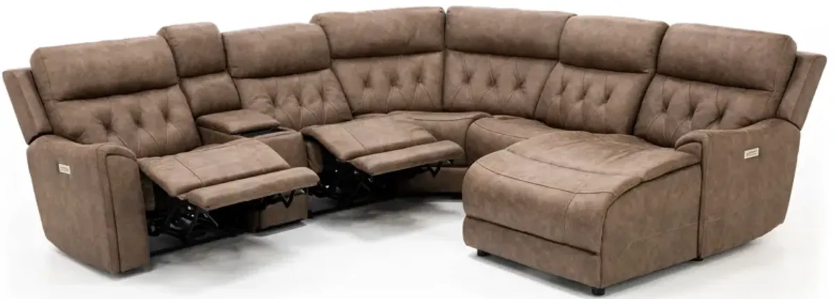 Canyon 6 Pc. Fully Loaded Reclining Chaise Modular