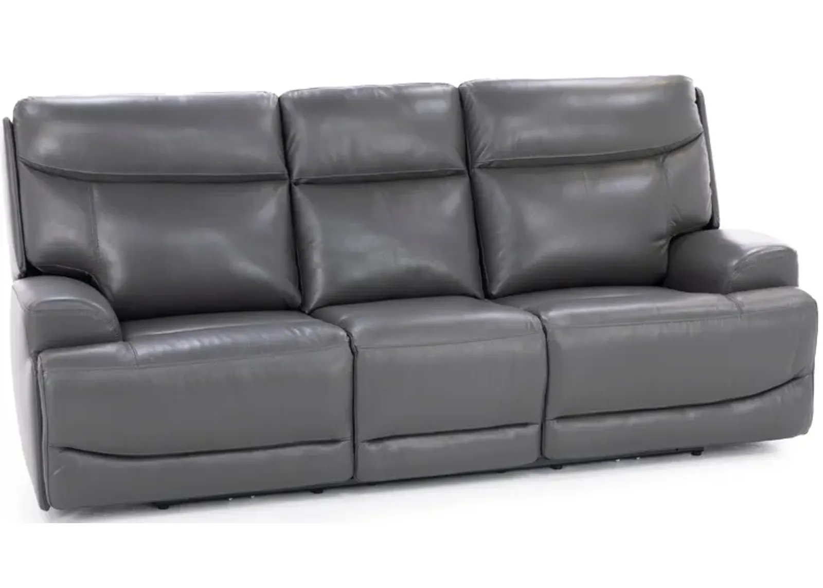 Denali Leather Fully Loaded Reclining Sofa with Air Massage and Heat