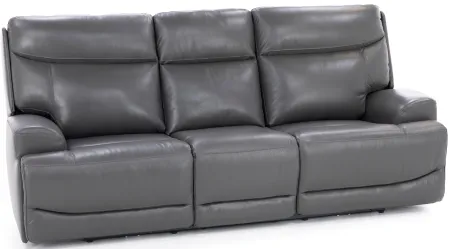 Denali Leather Fully Loaded Reclining Sofa with Air Massage and Heat