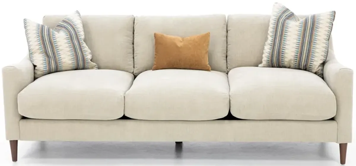 Mostny Sloped Track Arm Sofa Plus With Three Pillows