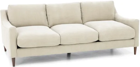 Mostny Sloped Track Arm Sofa Plus in Heavenly Chrome