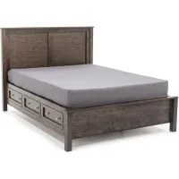 Witmer Taylor J Grey Full Storage Bed with 52" Headboard