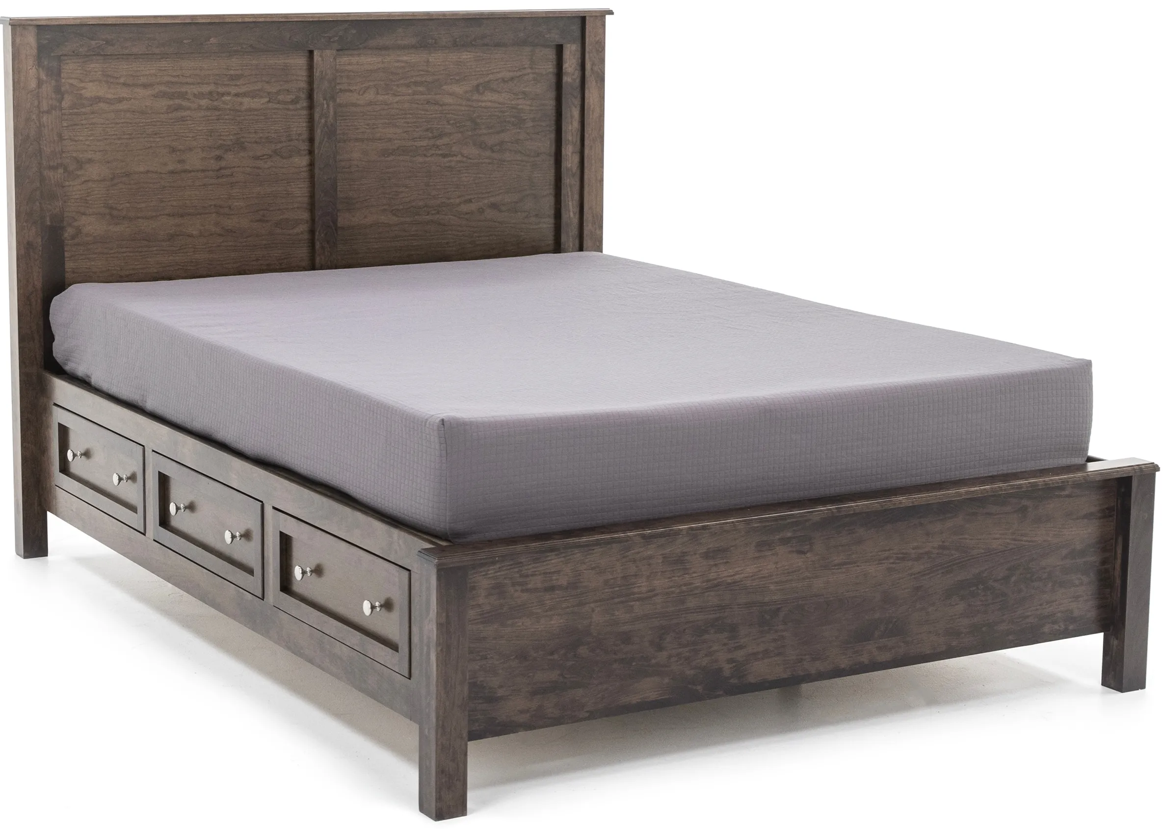 Witmer Taylor J Grey Full Storage Bed with 52" Headboard