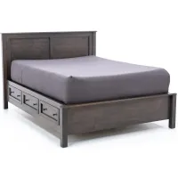 Witmer Taylor J Grey Full Storage Bed with 45" Headboard
