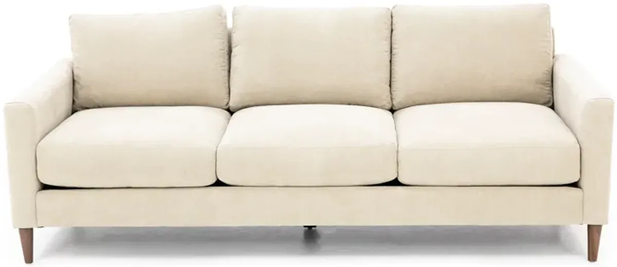Kelvin Track Arm Sofa Plus in Heavenly Chrome