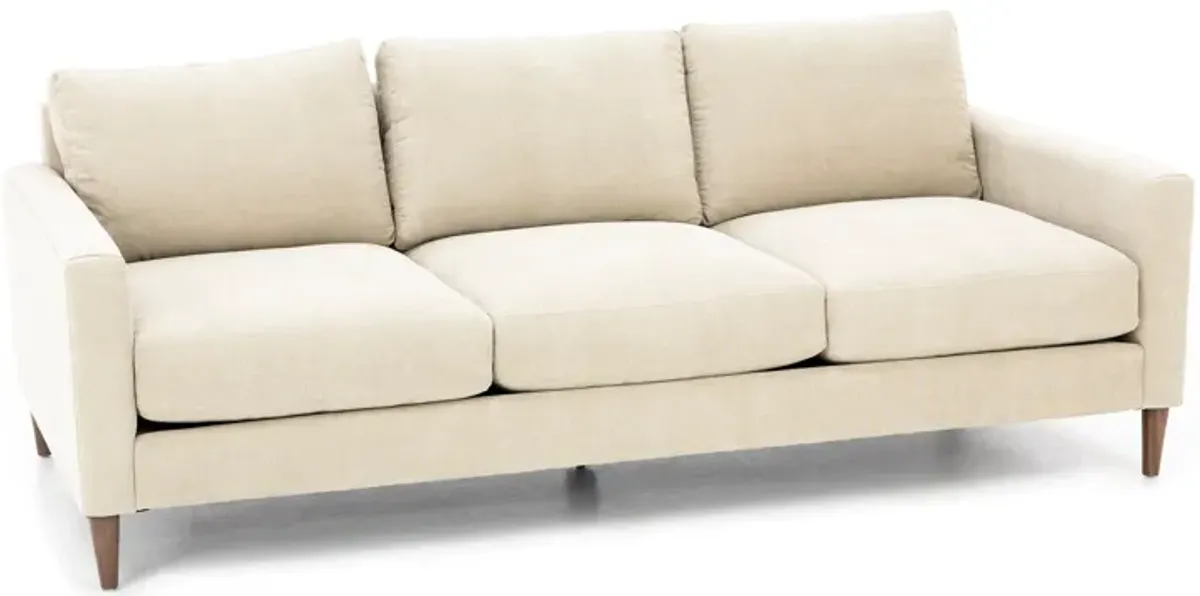 Kelvin Track Arm Sofa Plus in Heavenly Chrome