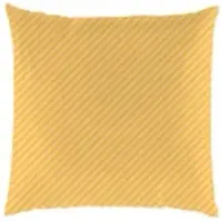 Yellow Stripe Outdoor Pillow 18"W x 18"H