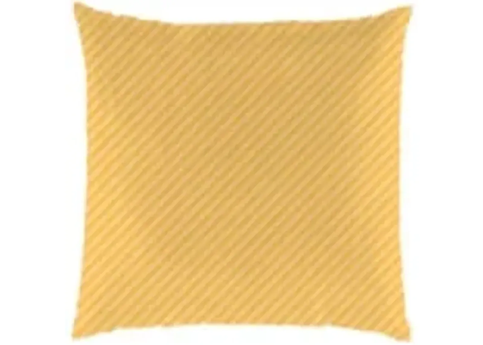 Yellow Stripe Outdoor Pillow 18"W x 18"H