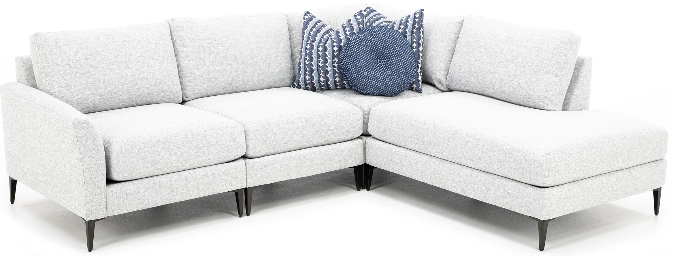 Nova 4-Pc. Sectional With Three Pillows