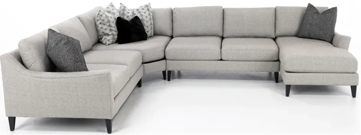 Neils 4-Pc. Sectional with Five Pillows