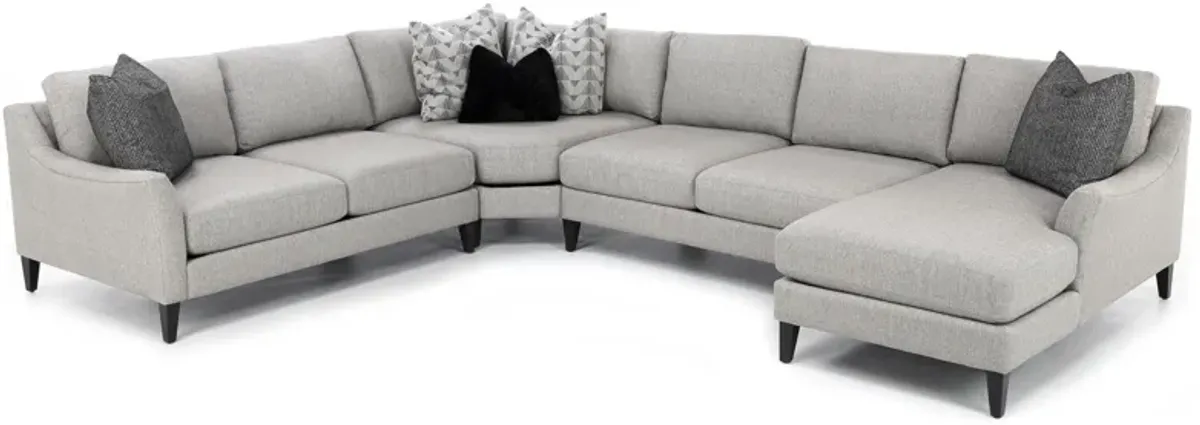 Neils 4-Pc. Sectional with Five Pillows