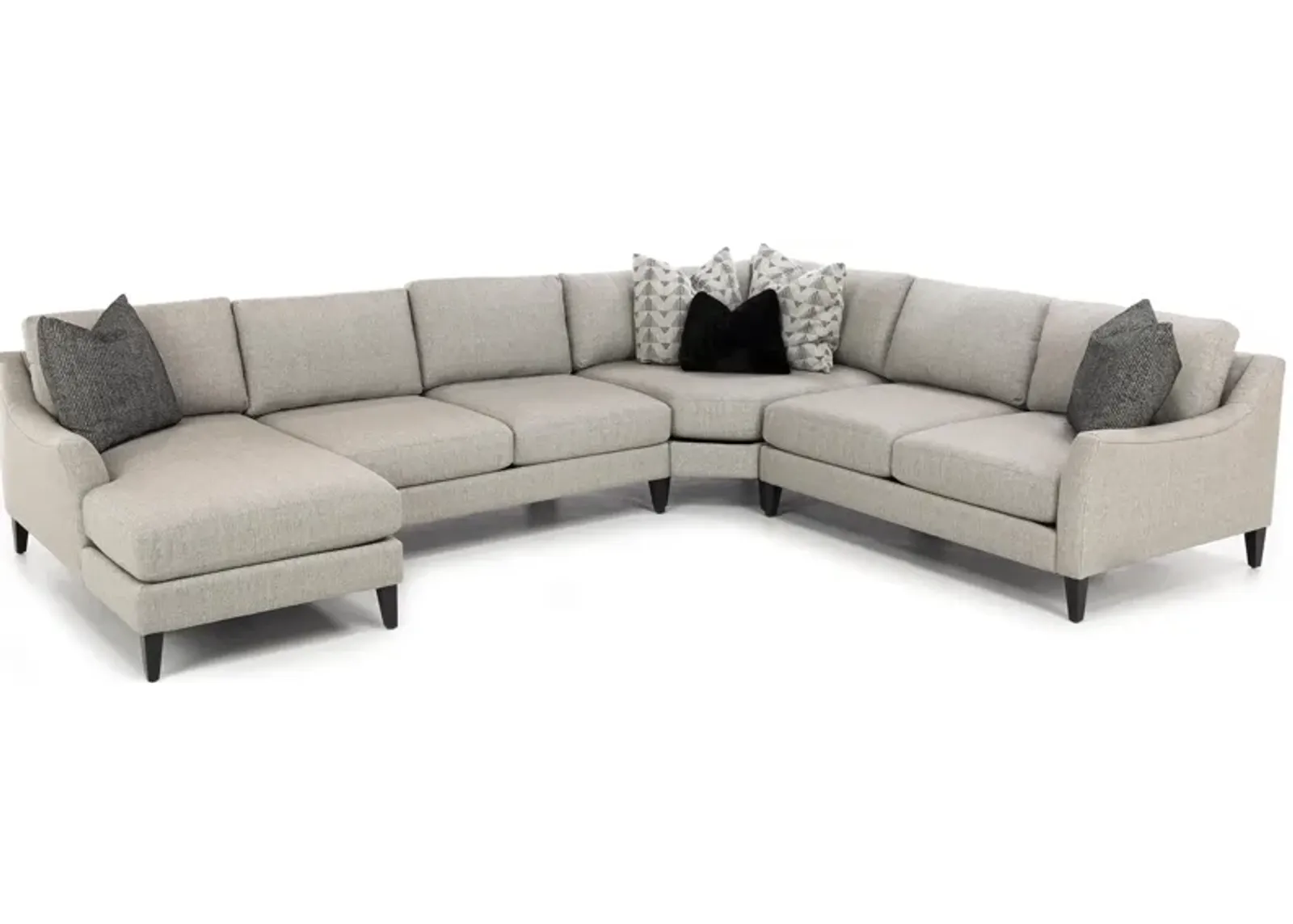 Neils 4-Pc. Sectional with Five Pillows