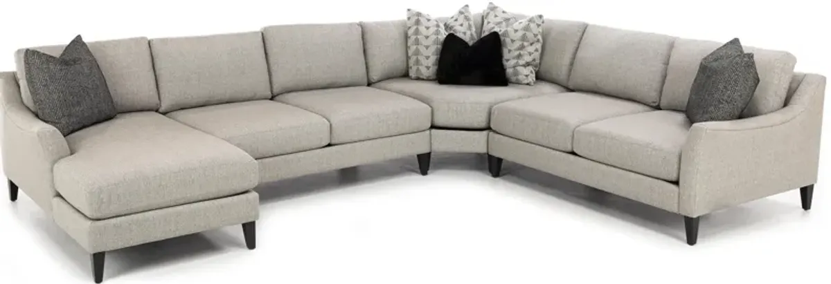 Neils 4-Pc. Sectional with Five Pillows