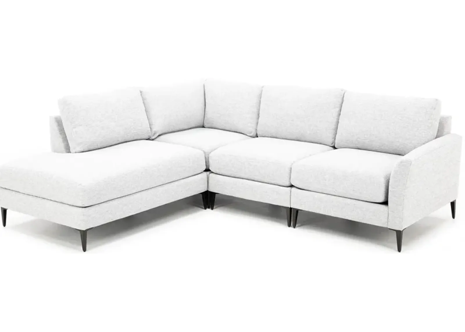 Nova 4-Pc. Sectional Left-Facing in Tech Pebble