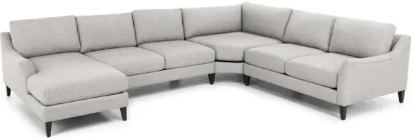 Neils 4-Pc. Sectional In Pewter In Left-Facing