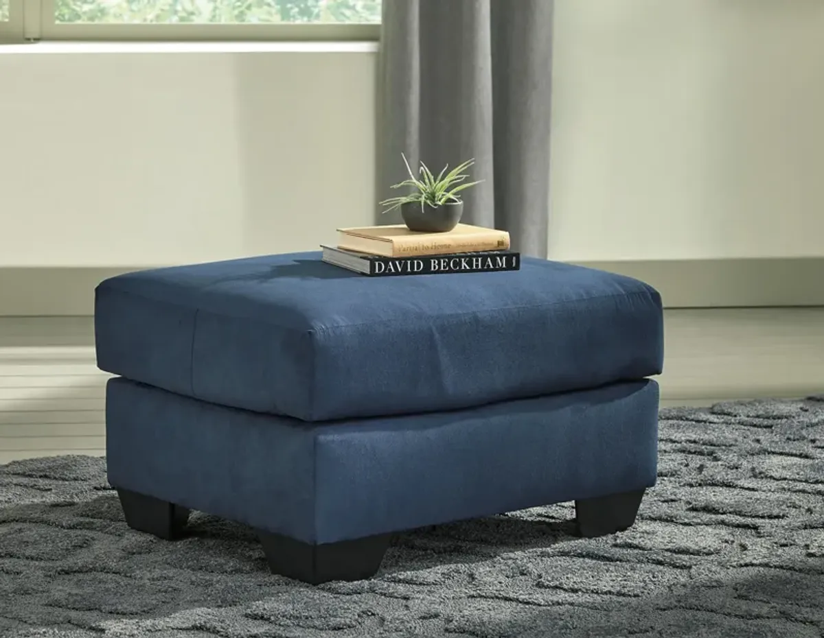 Collins Ottoman in Blue