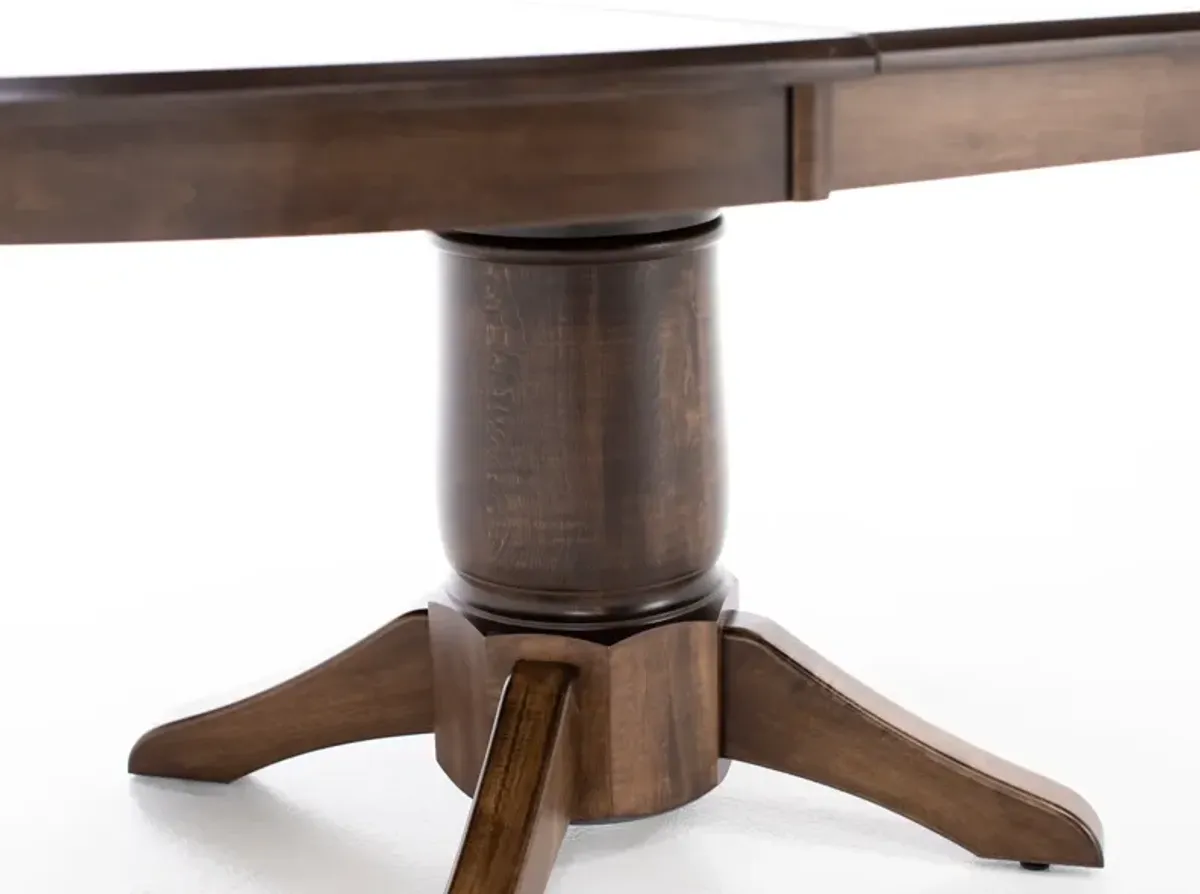 Gascho Riley 54-72" Round to Oval Dining Table, Walnut