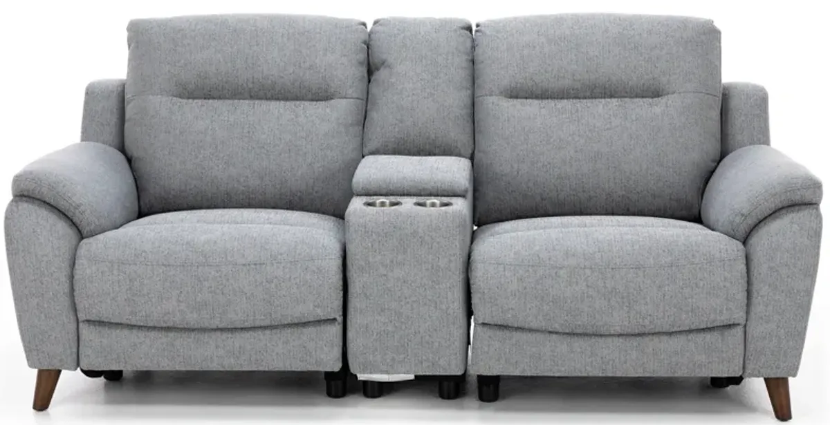 Kara 3-Pc. Power Headrest Reclining Console Loveseat