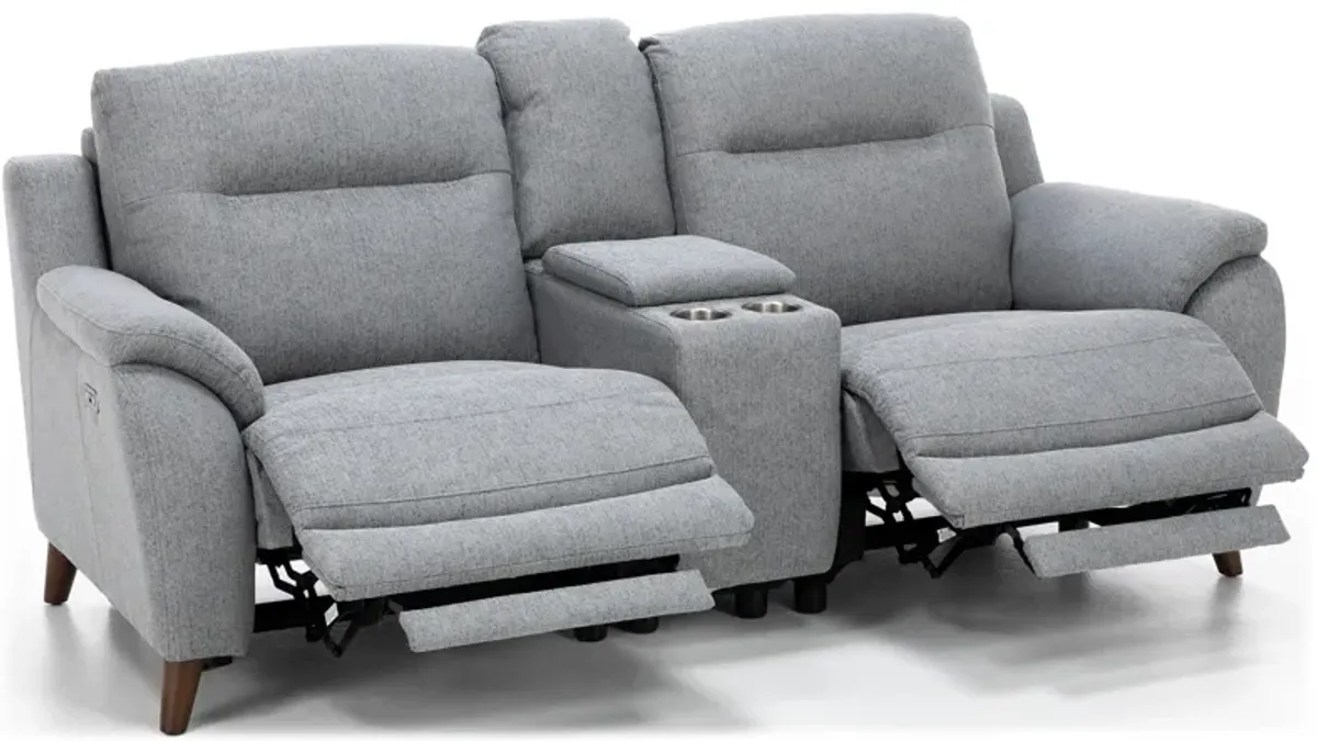 Kara 3-Pc. Power Headrest Reclining Console Loveseat