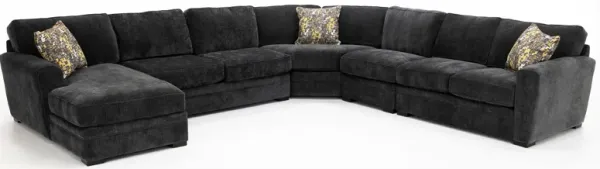 Artemis 5-Pc. Sectional Left-Facing In Storm