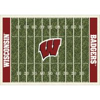 Badgers Homefield Area Rug 7'6"W x 10'6"L