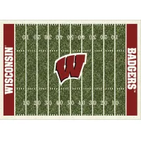 Badgers Homefield Area Rug 7'6"W x 10'6"L