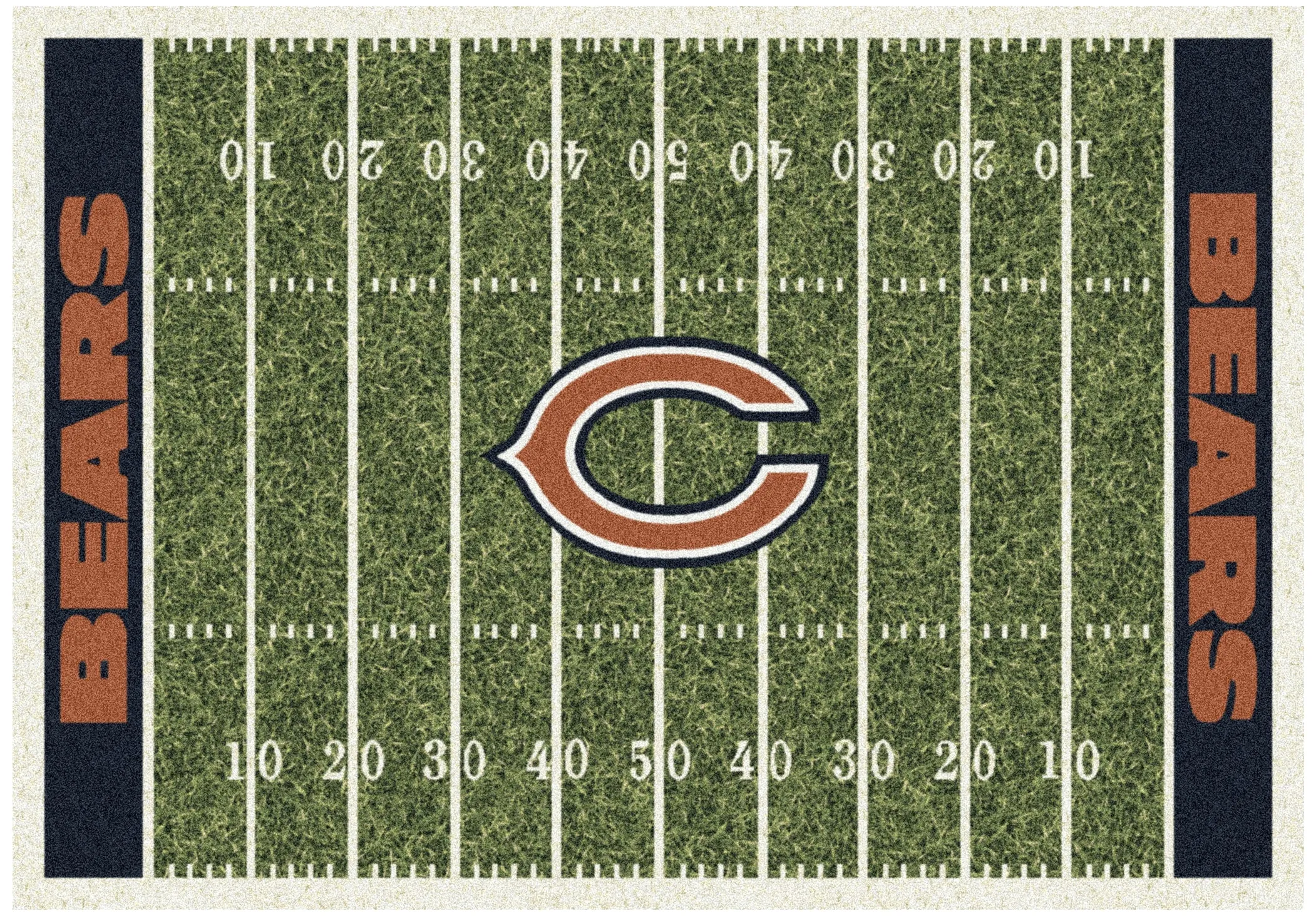 Bears Homefield Area Rug 3'8"W x 5'3"L