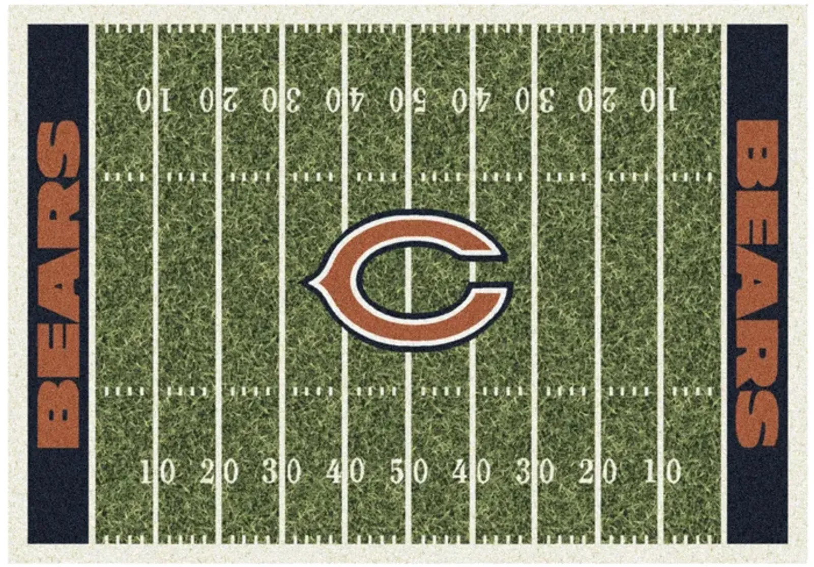 Bears Homefield Area Rug 3'8"W x 5'3"L