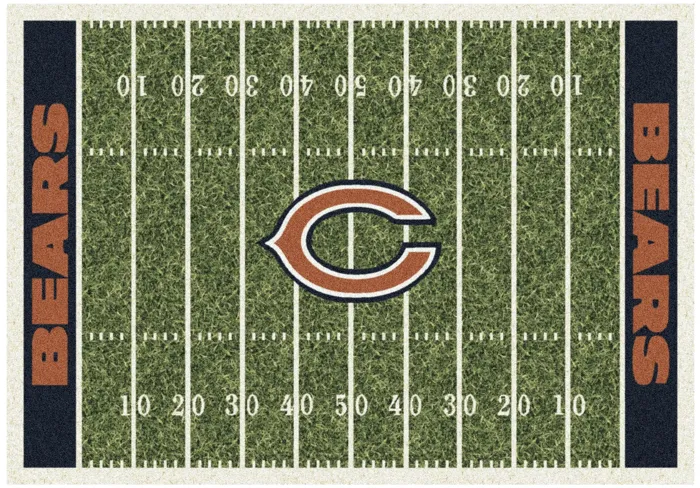 Bears Homefield Area Rug 3'8"W x 5'3"L