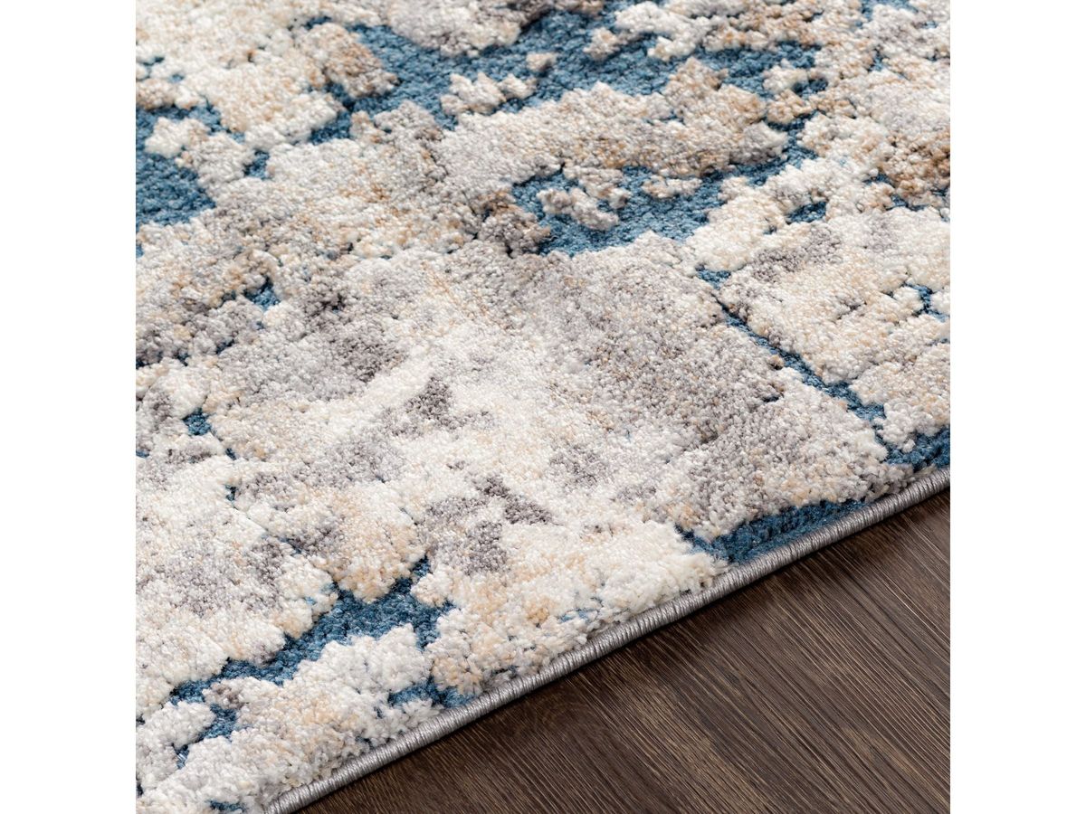 Tuscany Tan/Grey/Blue Area Rug 9'W x 12'1"L