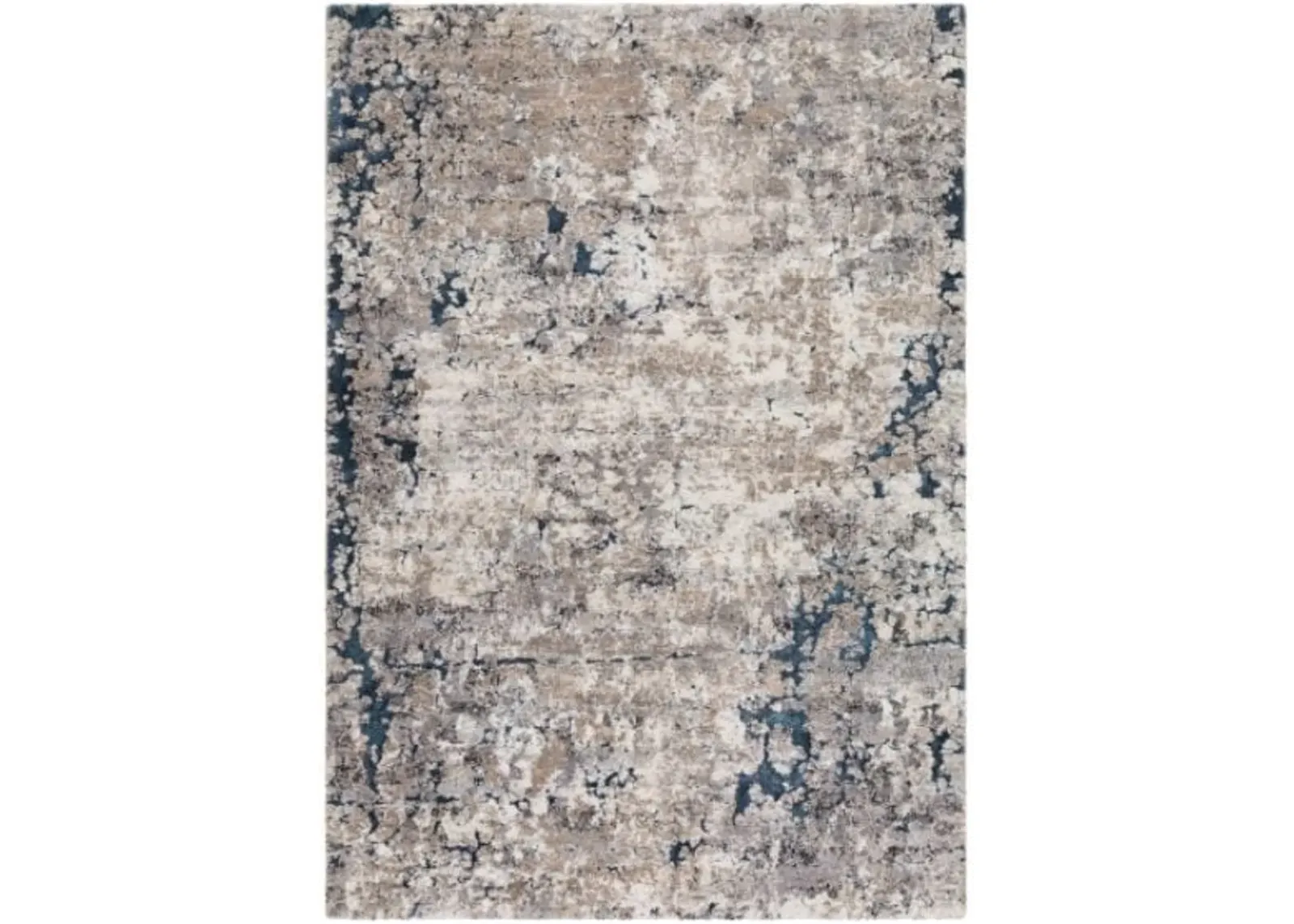 Tuscany Tan/Grey/Blue Area Rug 9'W x 12'1"L