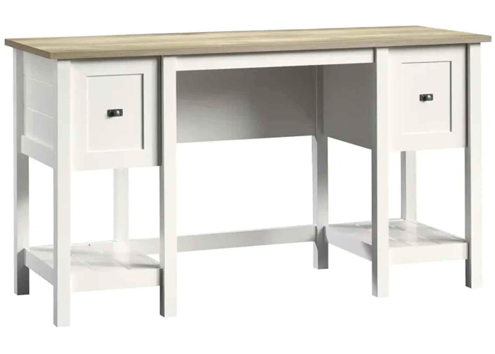 Cottage Road Soft White Pedestal Desk 