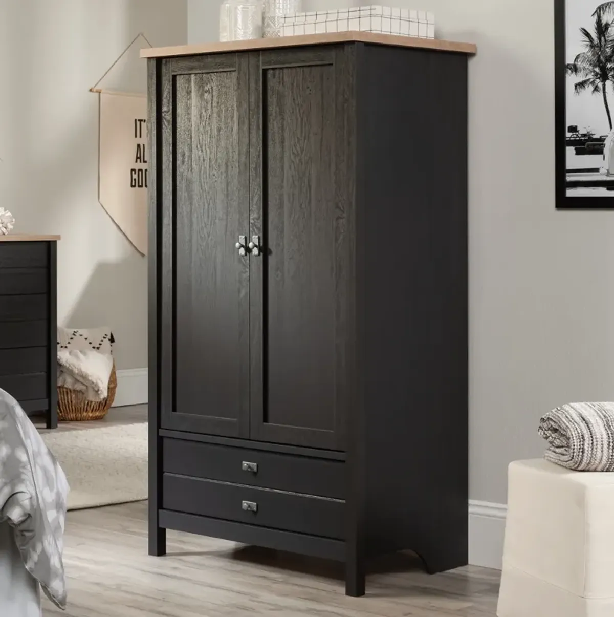 Raven Oak Armoire