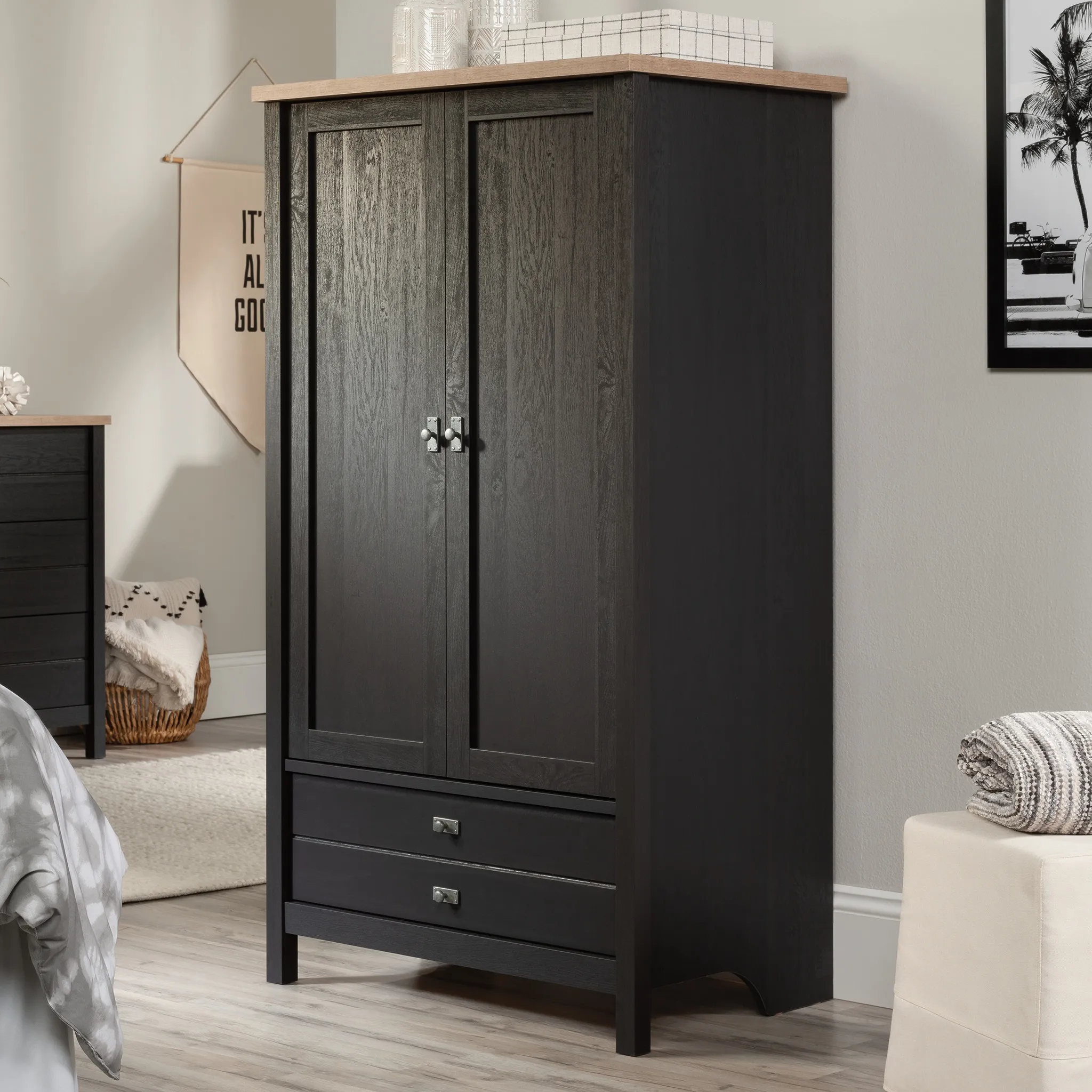 Raven Oak Armoire