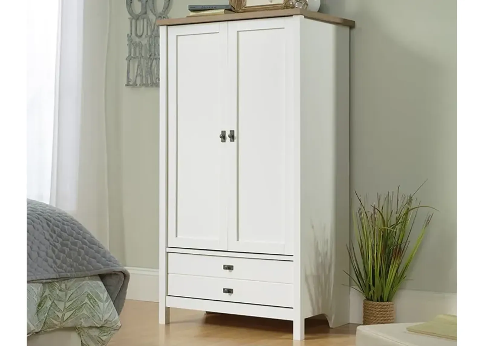 Soft White Armoire