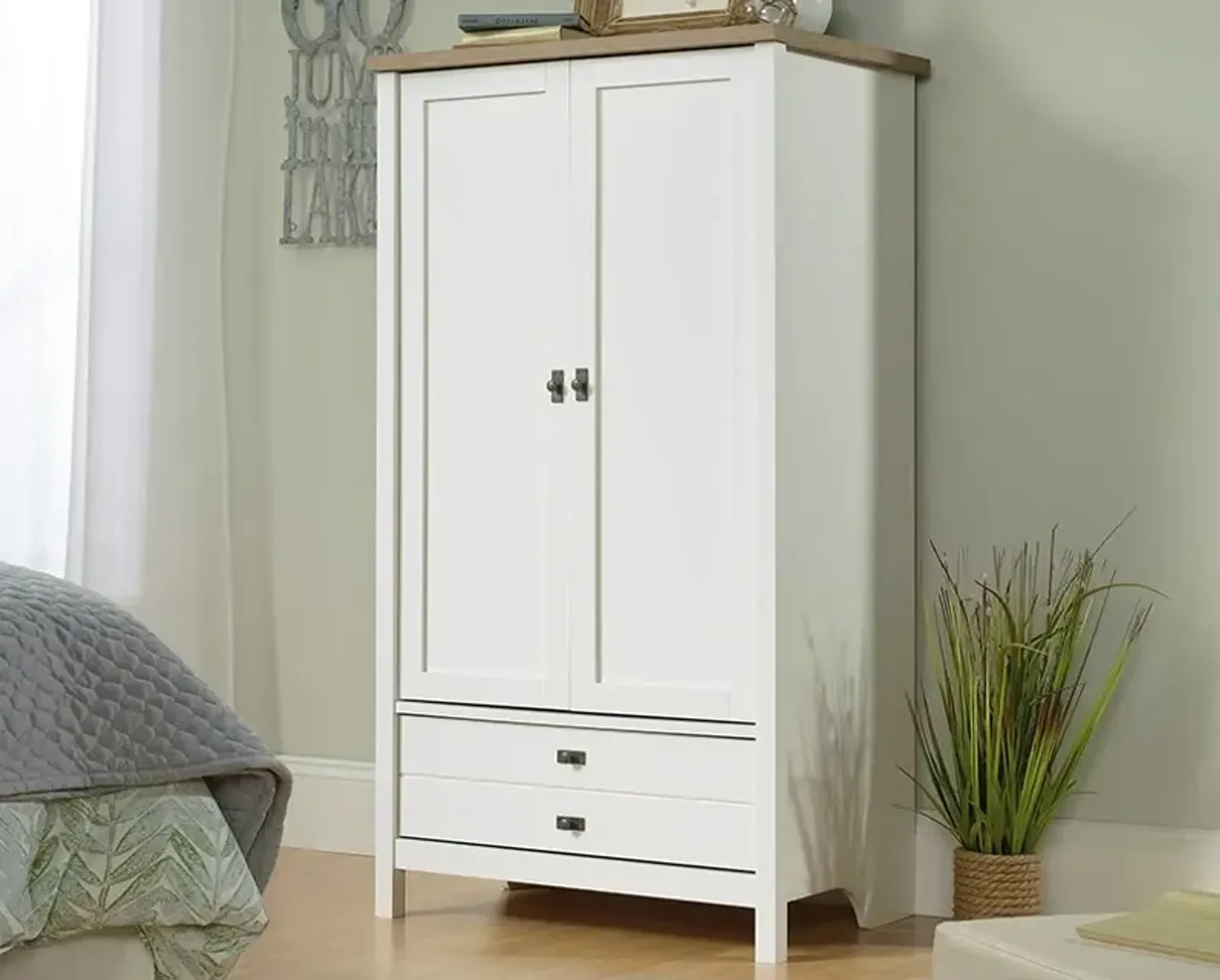 Soft White Armoire