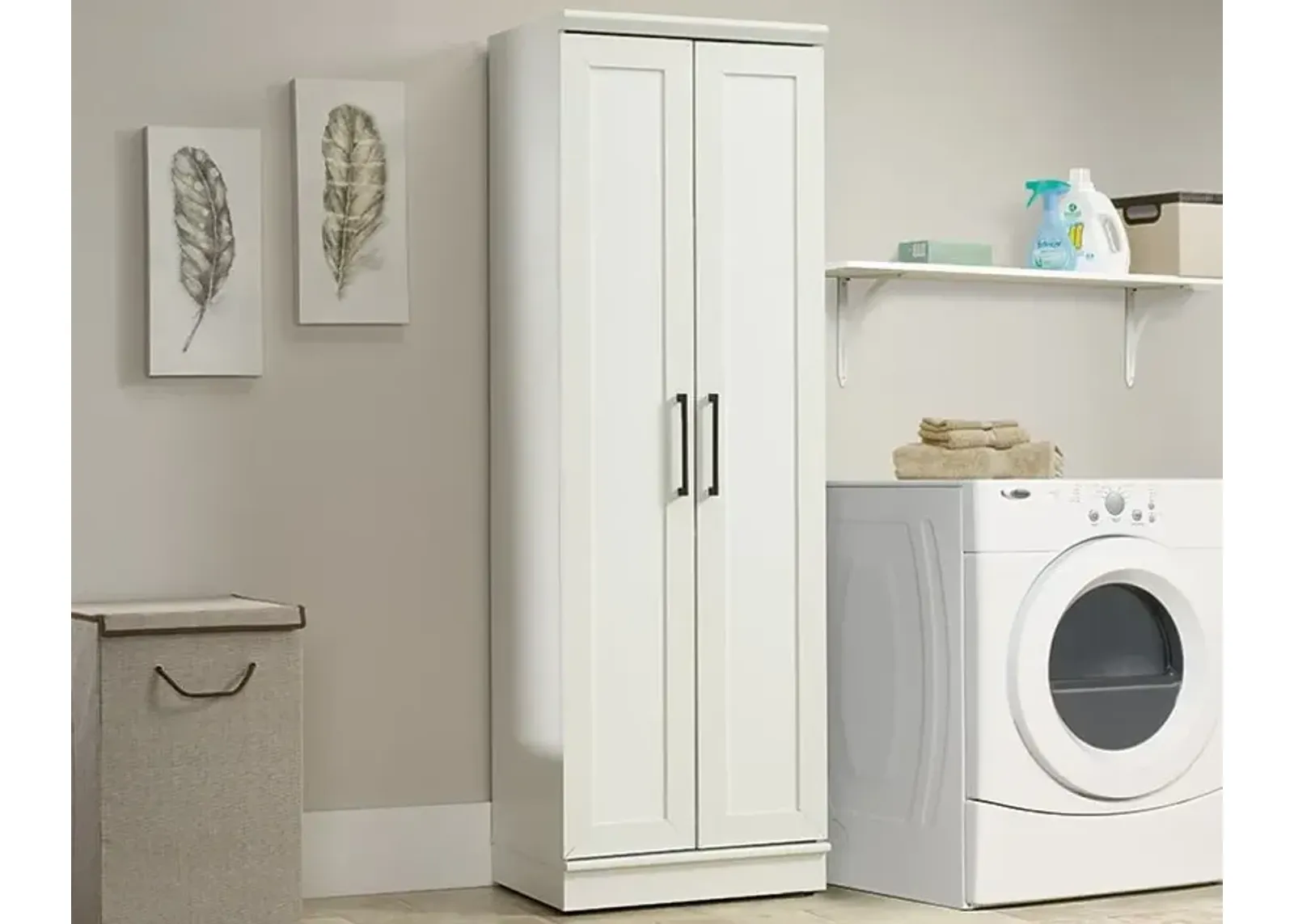 Soft White 24" Storage Cabinet 